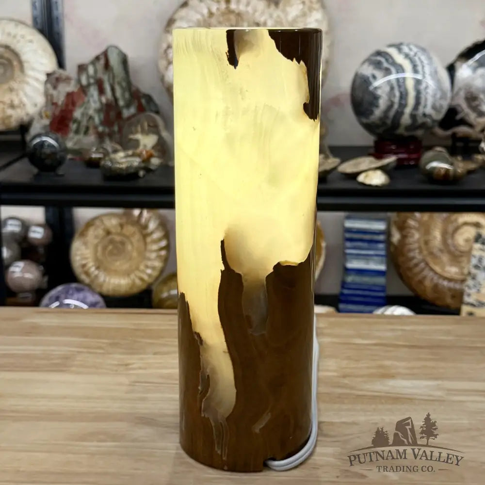 Banded Calcite Lamp 11.75’’ 6.28 - Lamp