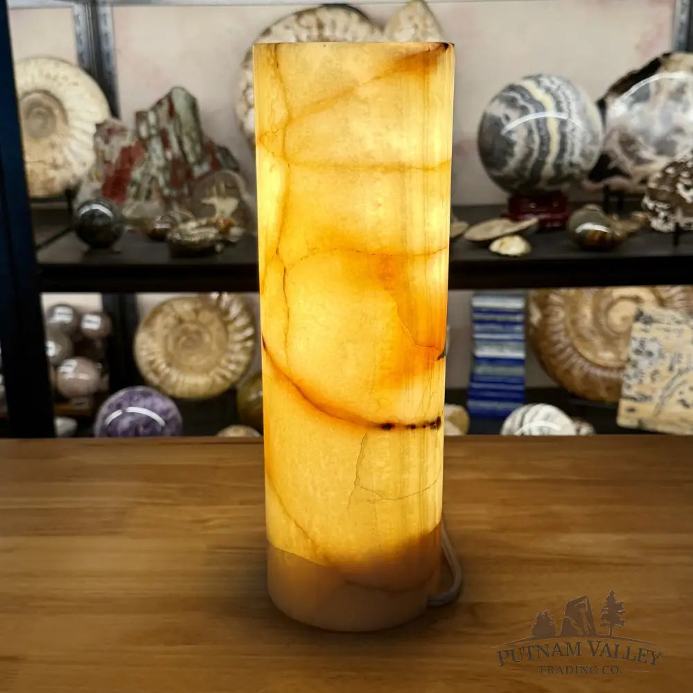 Banded Calcite Lamp 11.75’’ 6.38 - Lamp