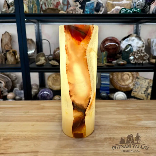 Banded Calcite Lamp | Pakistan Banded Onyx - Lamp