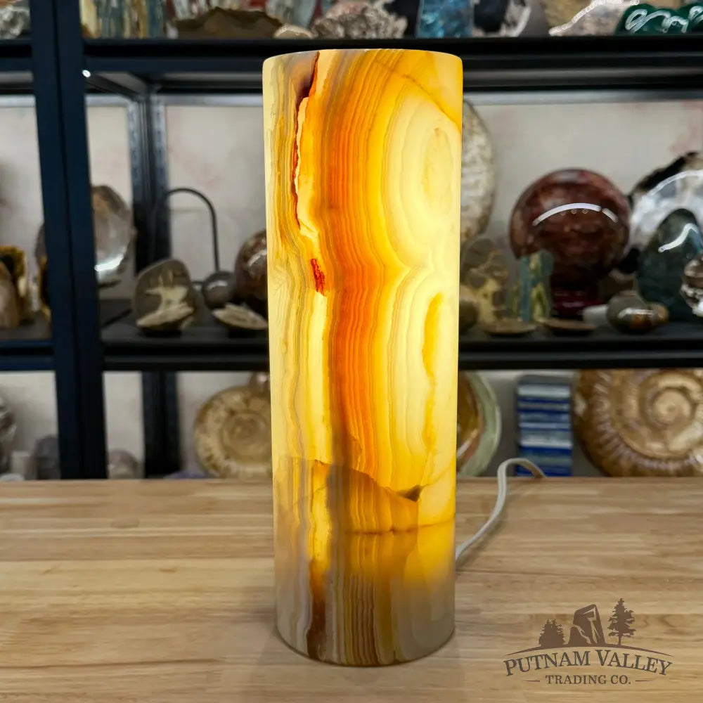 Banded Calcite Lamp | Pakistan Banded Onyx - Lamp