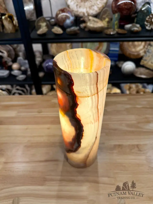 Banded Calcite Lamp | Pakistan Banded Onyx - Lamp