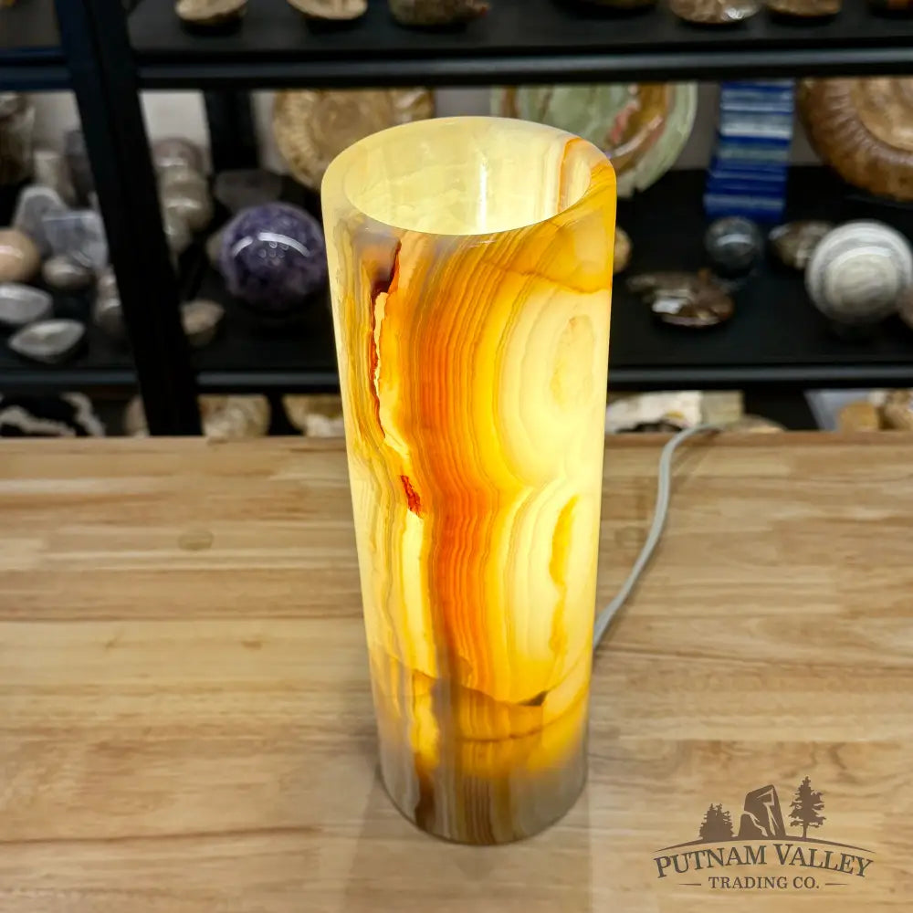 Banded Calcite Lamp | Pakistan Banded Onyx - Lamp