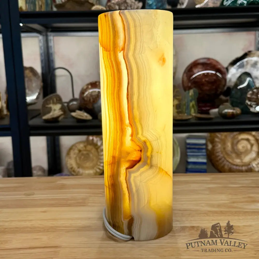 Banded Calcite Lamp | Pakistan Banded Onyx - Lamp