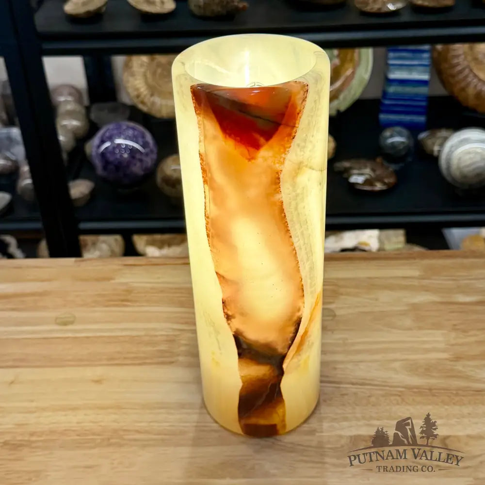 Banded Calcite Lamp | Pakistan Banded Onyx - Lamp