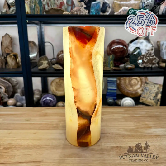Banded Calcite Lamp | Pakistan Banded Onyx - Lamp