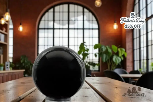 Black Obsidian Sphere 5.77" - Putnam Valley Trading Co.