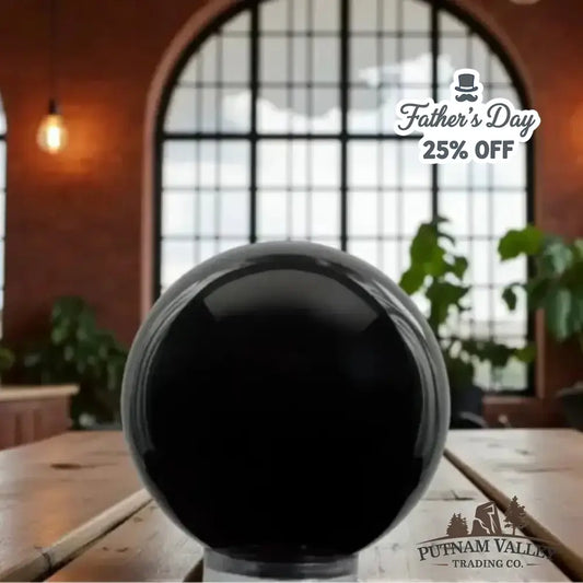Black Obsidian Sphere 5.8" - Putnam Valley Trading Co.