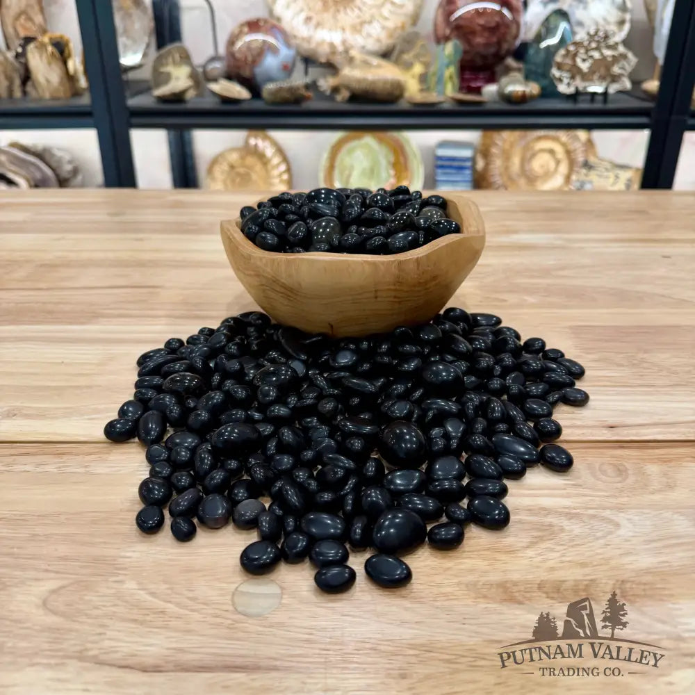 Tumbled Black Obsidian (½ lb) - Tumbled Stone
