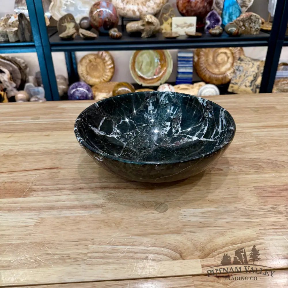 Black Zebra Marble Bowl 10’’ - Bowl