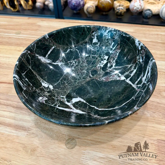 Black Zebra Marble Bowl 10’’ - Bowl
