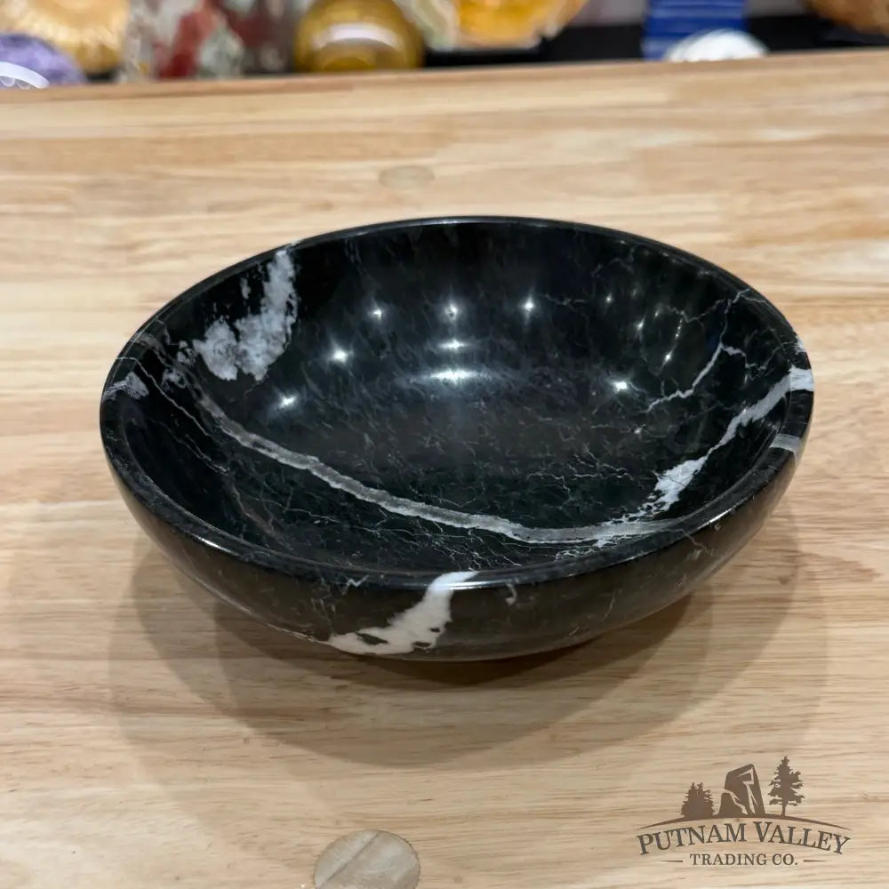 Black Zebra Marble Bowl 6’’ 1.32 - Bowl
