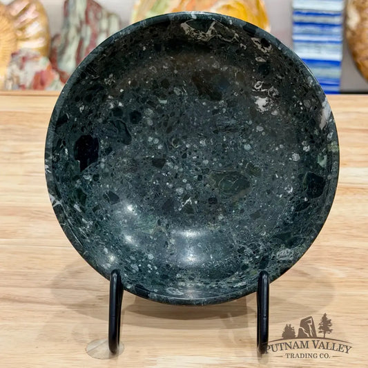Black Zebra Marble Bowl 6’’ 1.24 - Bowl