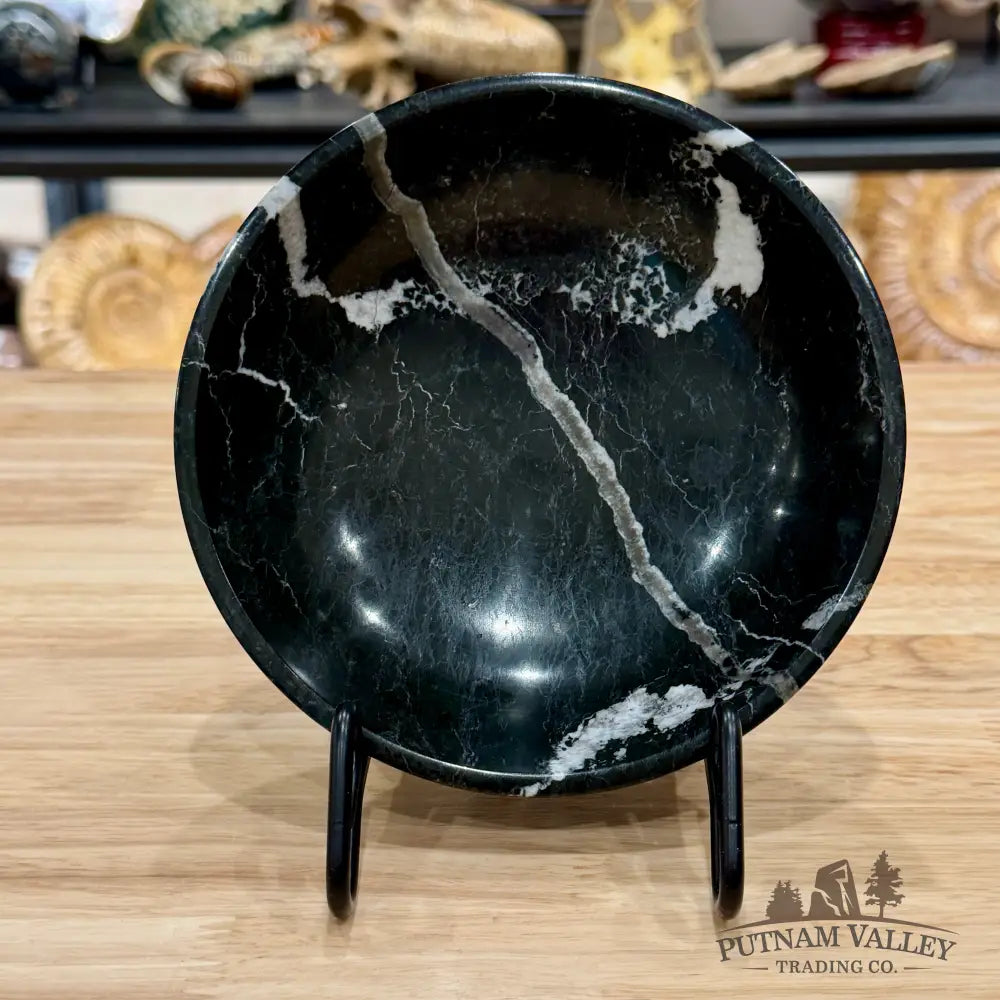 Black Zebra Marble Bowl 6’’ 1.32 - Bowl