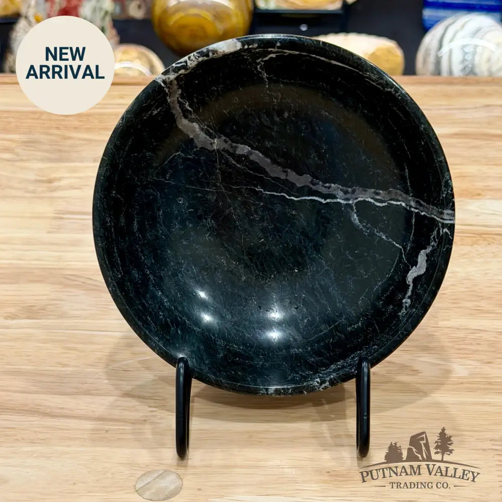Black Zebra Marble Bowl 6’’ 1.46 7 - Bowl