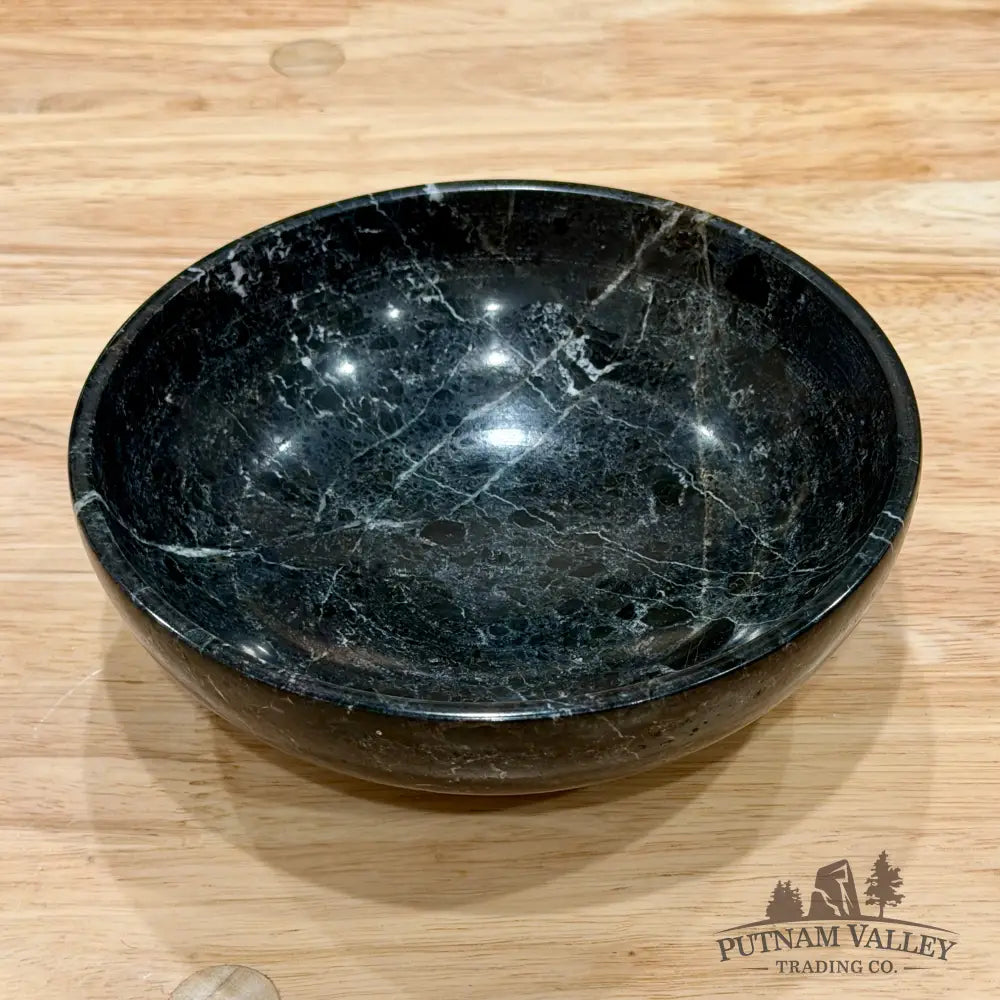 Black Zebra Marble Bowl 6’’ 1.46 - Bowl