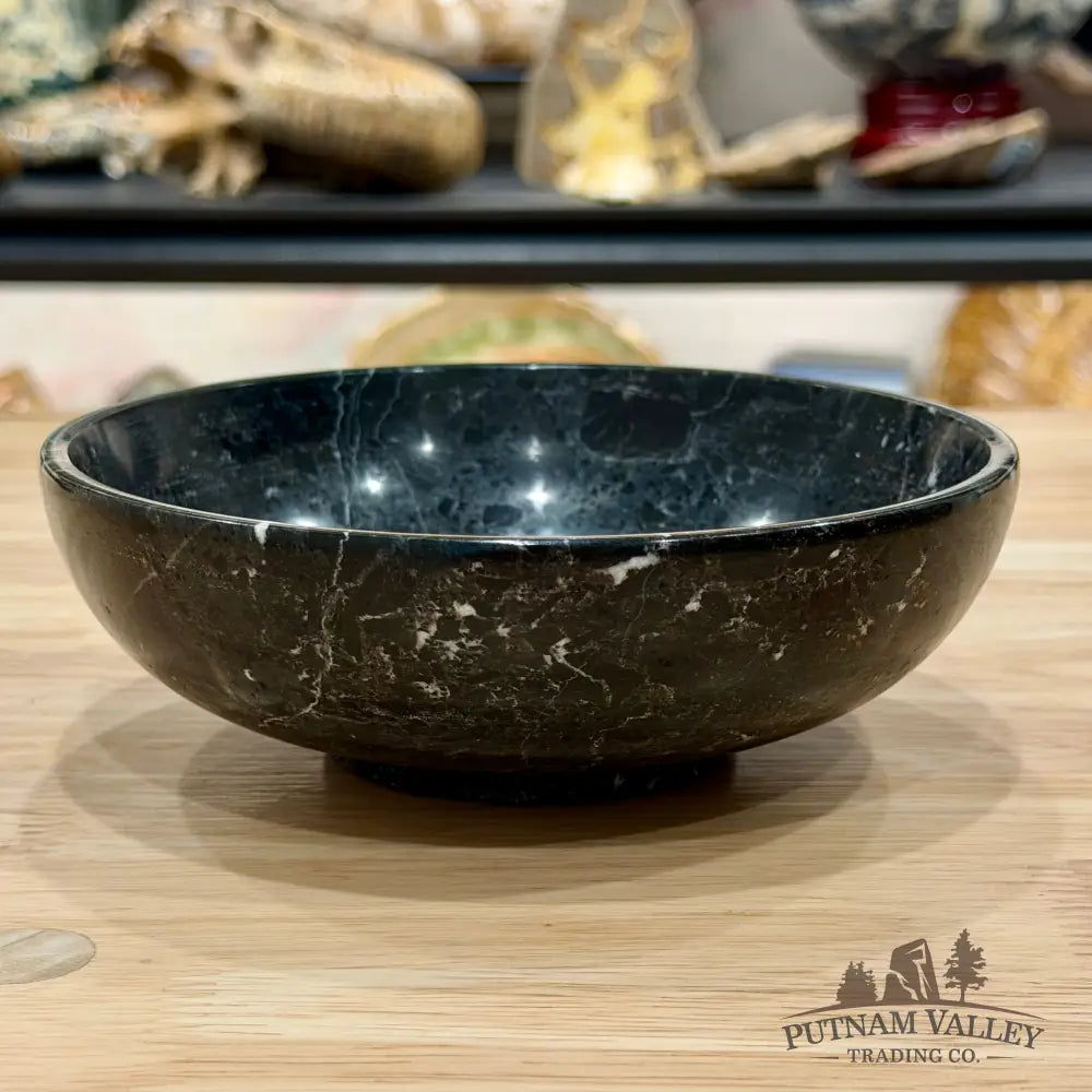 Black Zebra Marble Bowl 6’’ 1.46 - Bowl