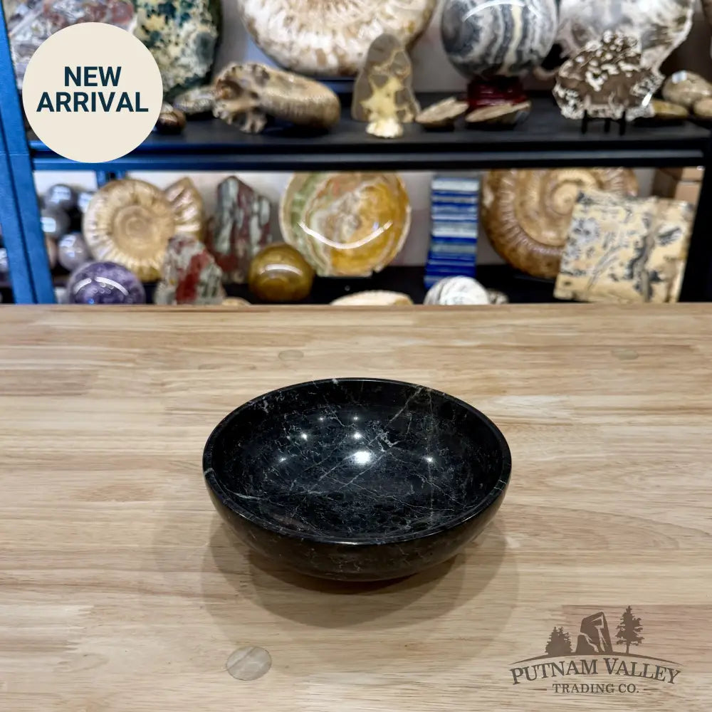Black Zebra Marble Bowl 6’’ 1.46 - Bowl