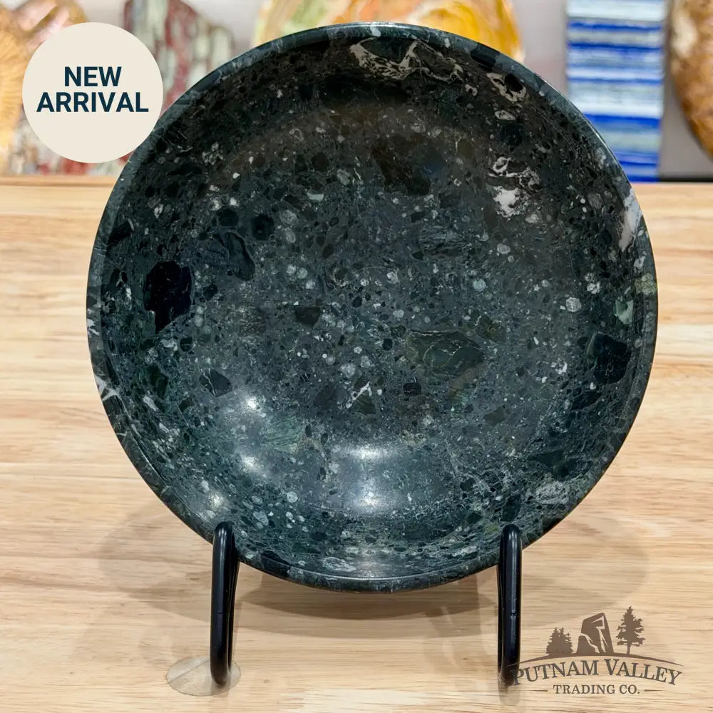 Black Zebra Marble Bowl 6’’ 1.24 - Bowl