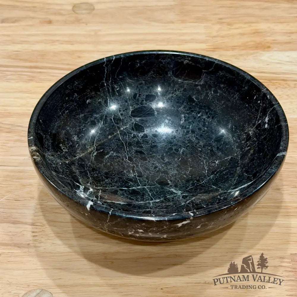 Black Zebra Marble Bowl 6’’ 1.46 - Bowl