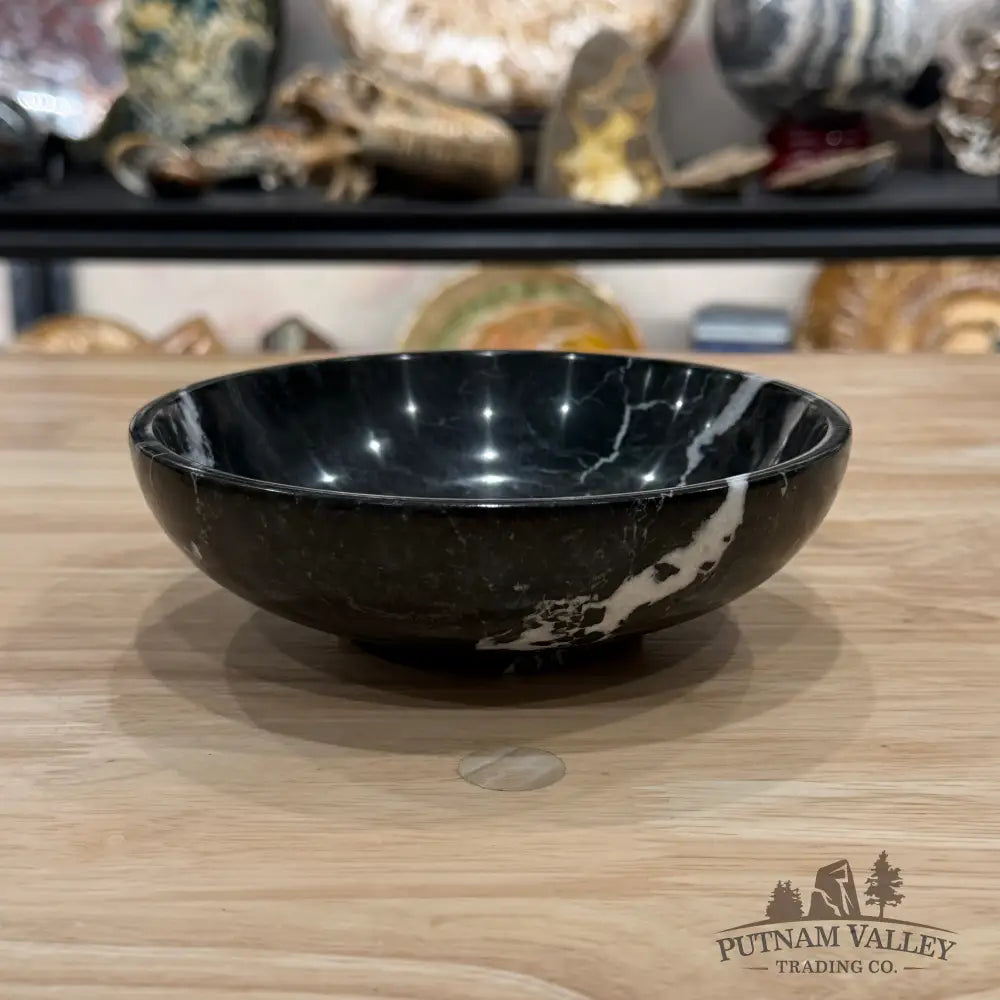 Black Zebra Marble Bowl 6’’ 1.32 - Bowl