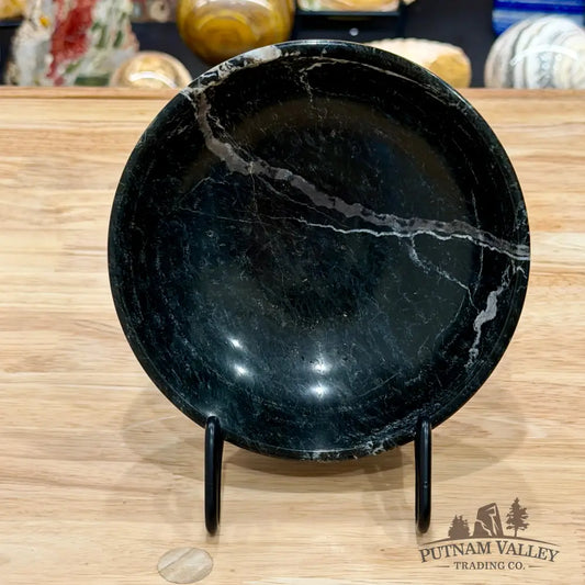 Black Zebra Marble Bowl 6’’ 1.46 7 - Bowl