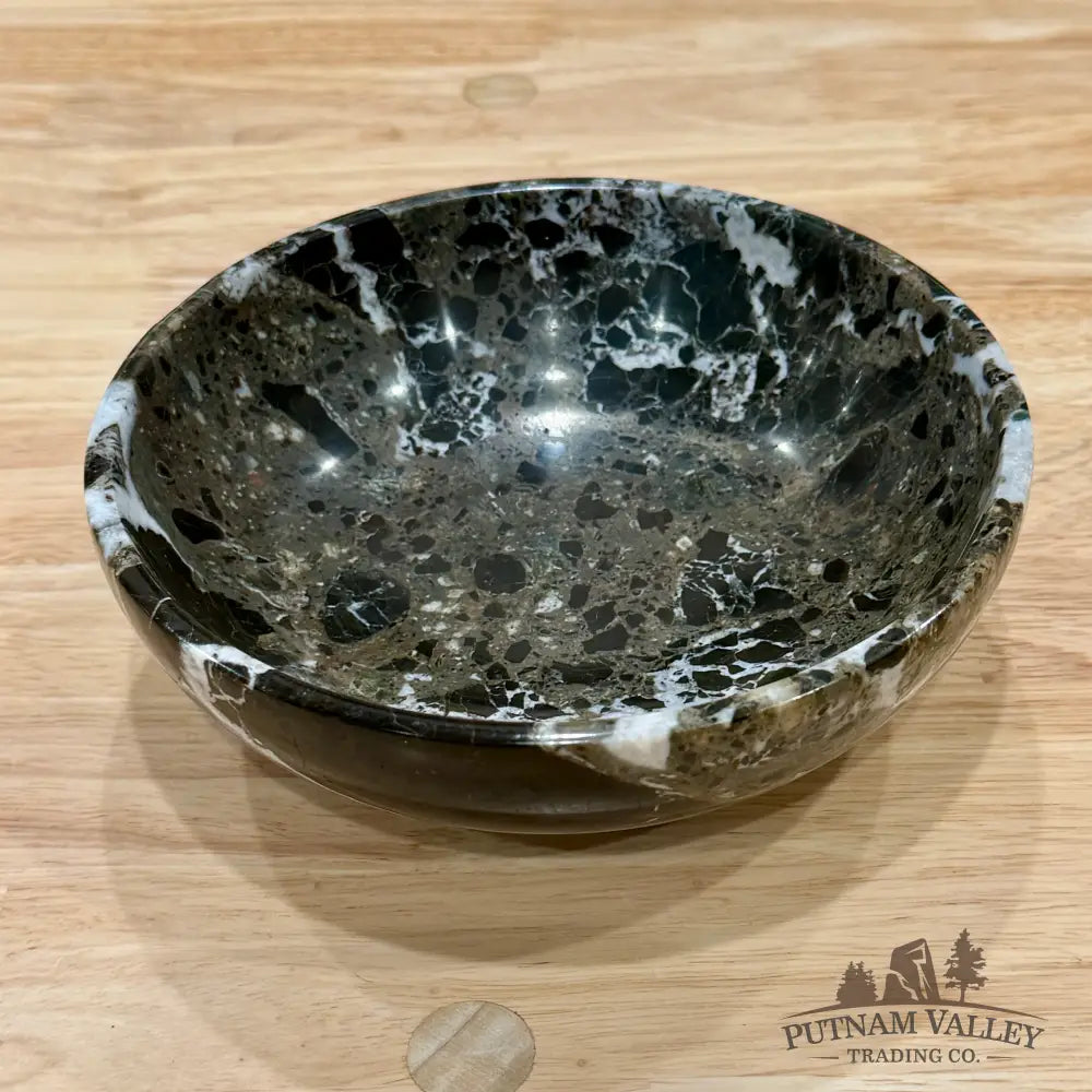 Black Zebra Marble Bowl 6’’ 1.46 - Bowl