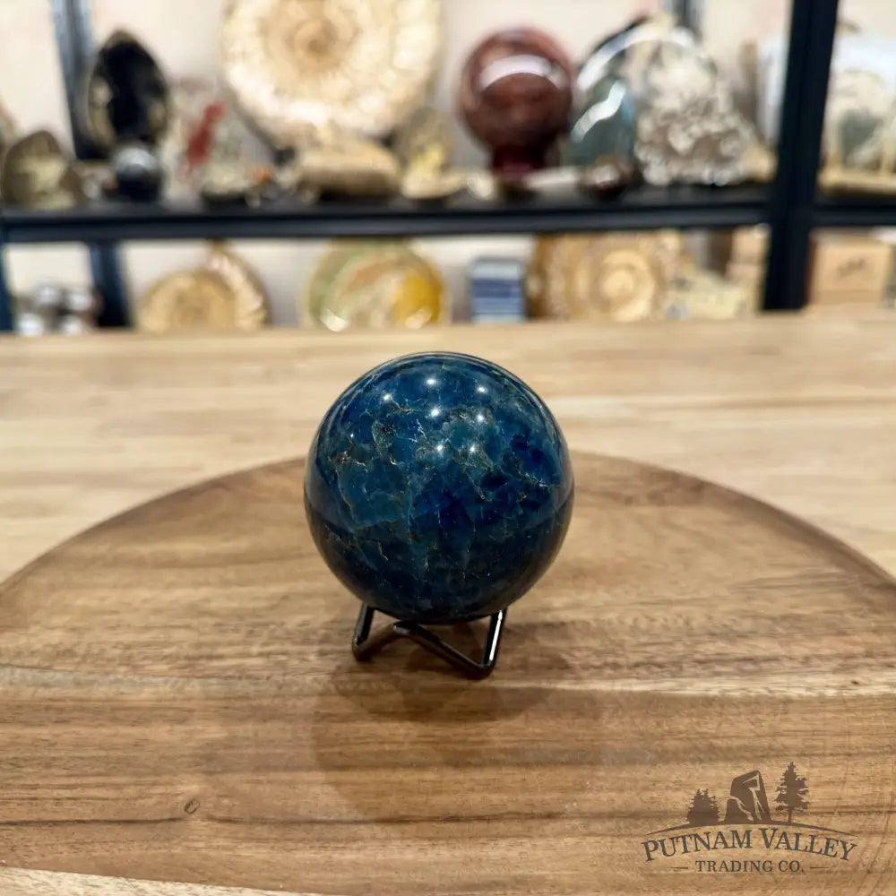 Blue Apatite Sphere 2.? - Sphere