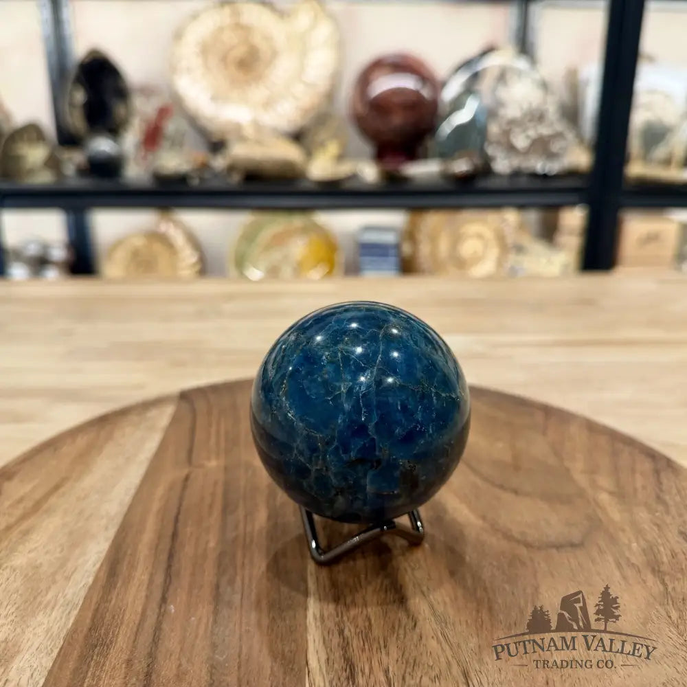 Blue Apatite Sphere 2.? - Sphere