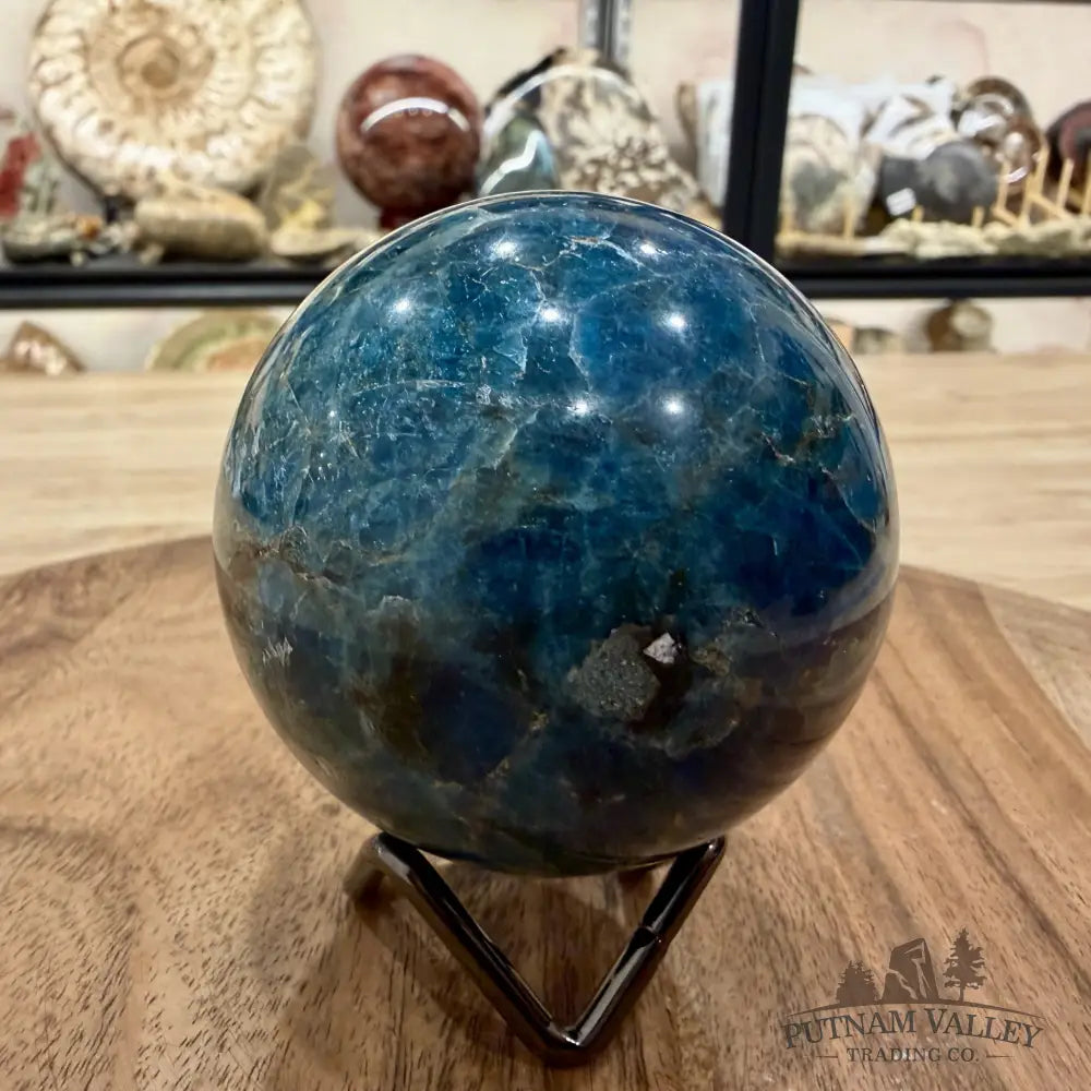 Blue Apatite Sphere 2.? - Sphere