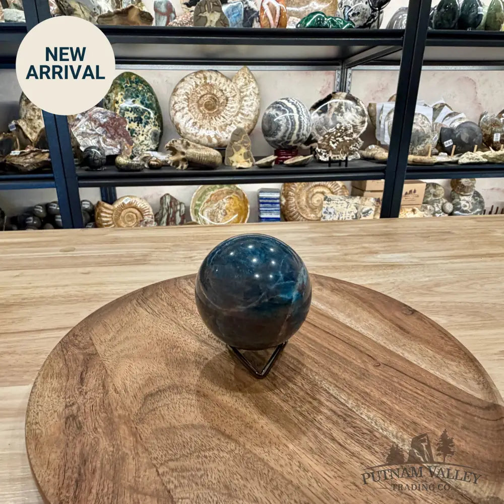 Blue Apatite Sphere 2.85’’ | Madagascar - Sphere