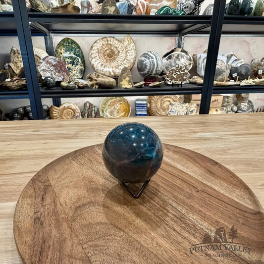 Blue Apatite Sphere 2.85’’ | Madagascar - Sphere