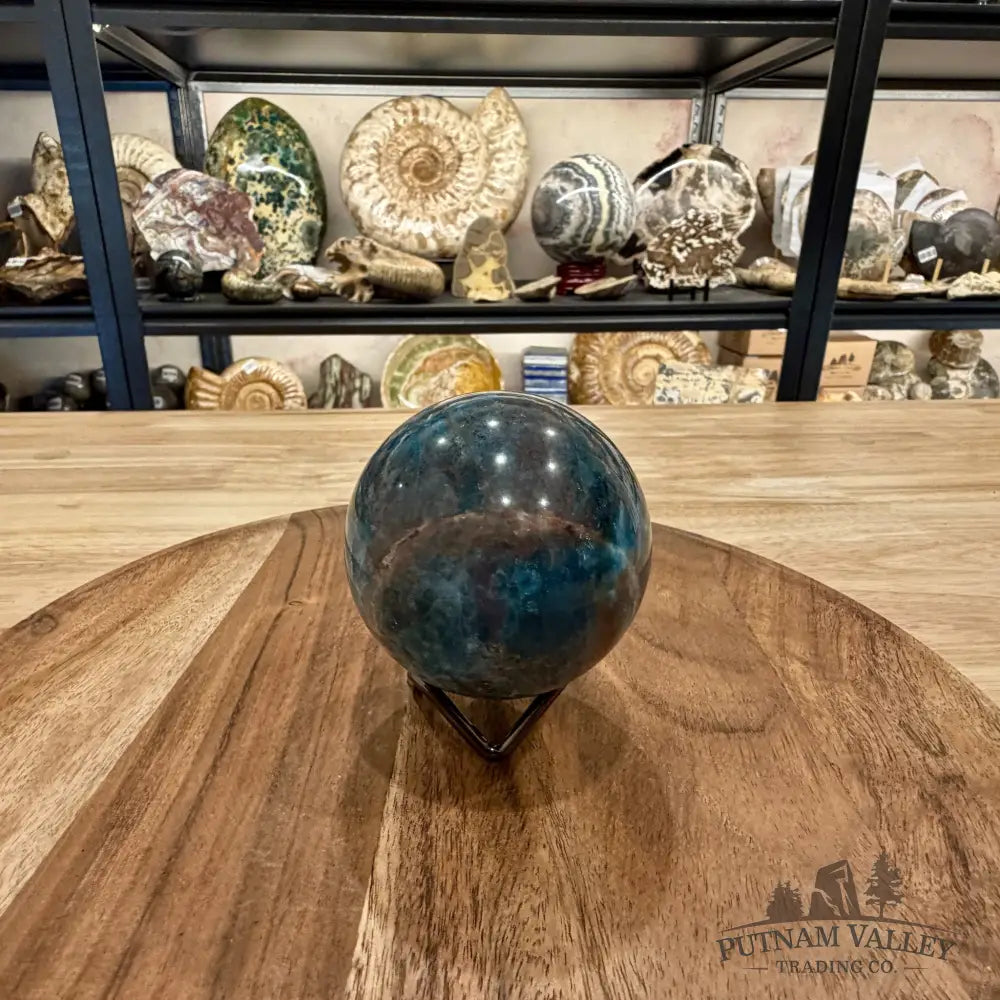Blue Apatite Sphere 2.85’’ | Madagascar - Sphere