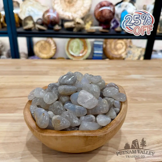 Tumbled Blue Rose Quartz (½ lb) - Tumbled Stone