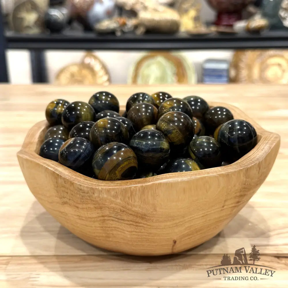 Mini Blue Tiger Eye Spheres (½ lb) - Sphere