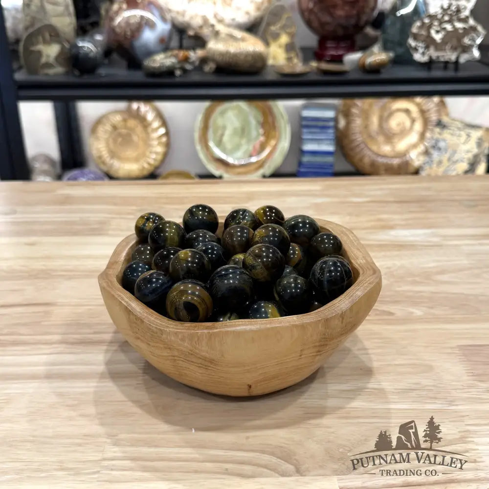 Mini Blue Tiger Eye Spheres (½ lb) - Sphere