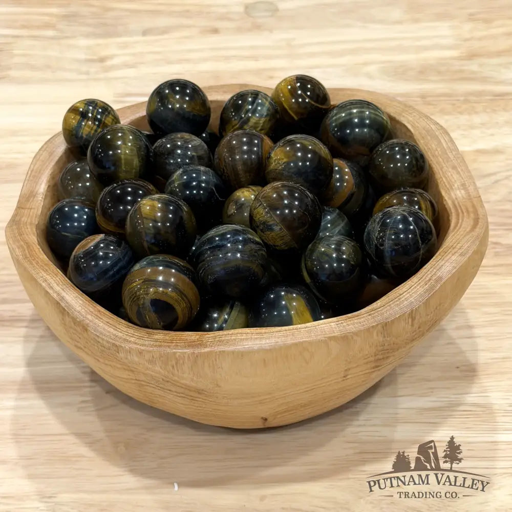 Mini Blue Tiger Eye Spheres (½ lb) - Sphere