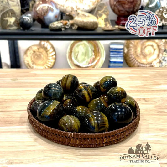 Blue Tiger Eye Spheres | In Select Sizes - Sphere