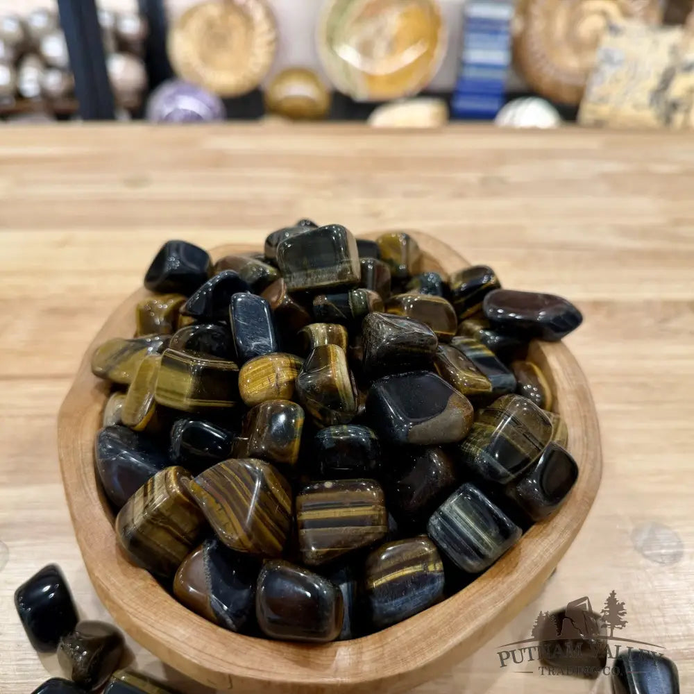 Blue Tiger Eye Tumbles (½ lb) - Tumbled Stone