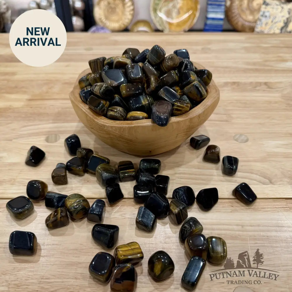 Blue Tiger Eye Tumbles (½ lb) - Tumbled Stone