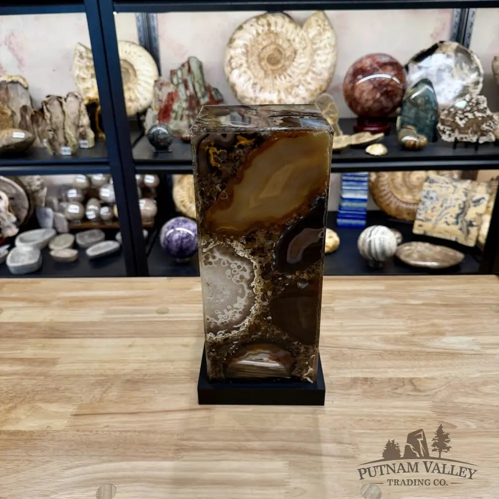 Brazilian Agate Mosaic Table Lamp 11.5’’ - Lamp