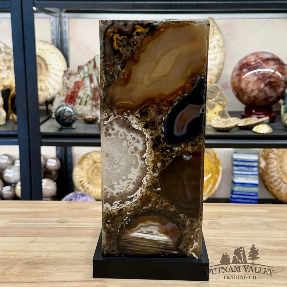 Brazilian Agate Mosaic Table Lamp 11.5’’ - Lamp