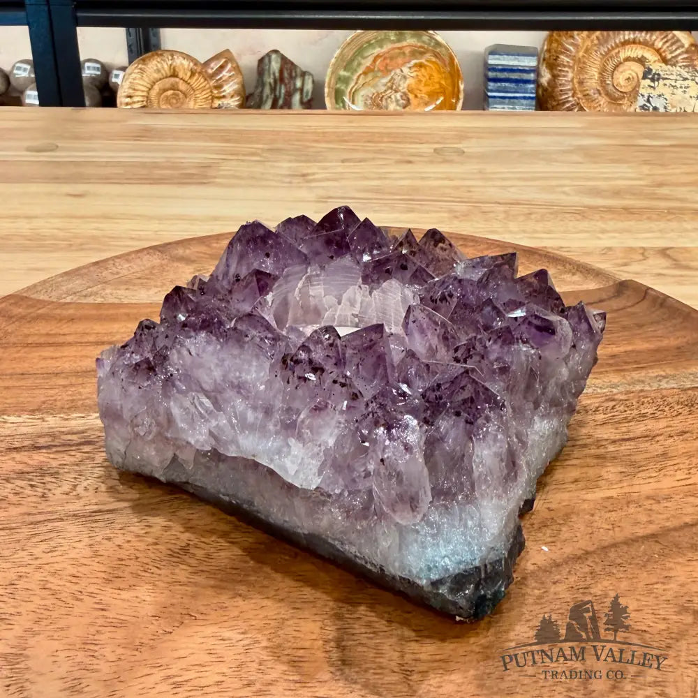 Brazilian Amethyst Candle Holder 4.3’’ - Candle Holder