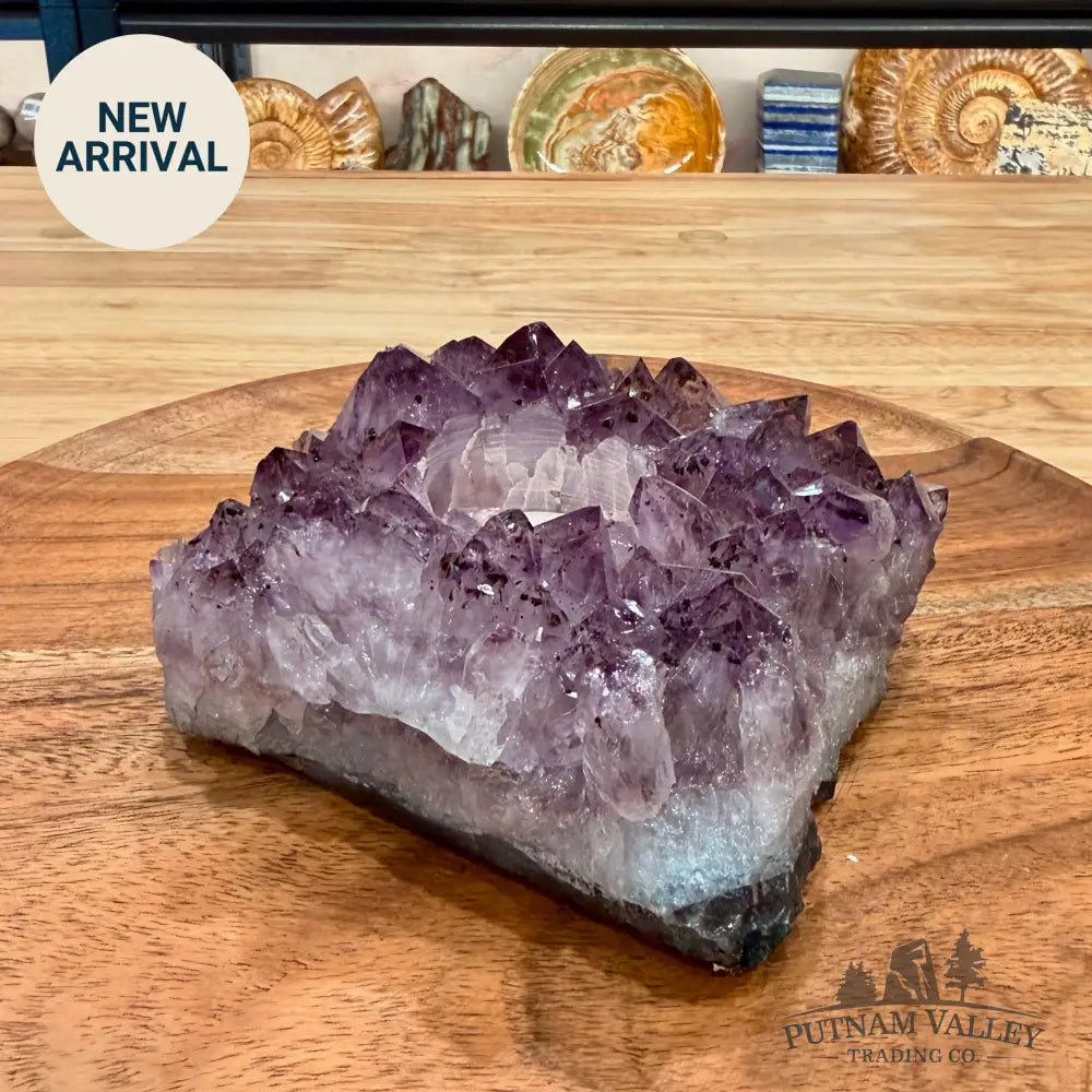 Brazilian Amethyst Candle Holder 4.3’’ - Candle Holder