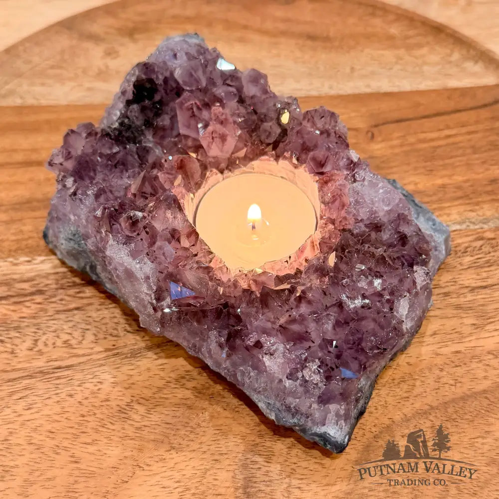 Brazilian Amethyst Candle Holder 5.03’’ - Candle Holder