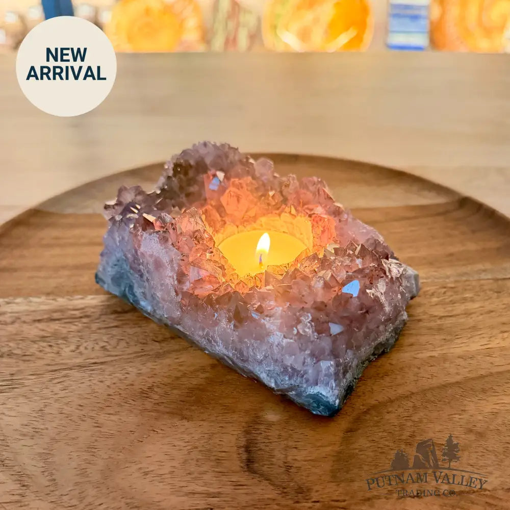 Brazilian Amethyst Candle Holder 5.03’’ - Candle Holder