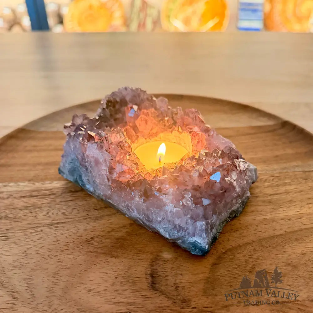 Brazilian Amethyst Candle Holder 5.03’’ - Candle Holder
