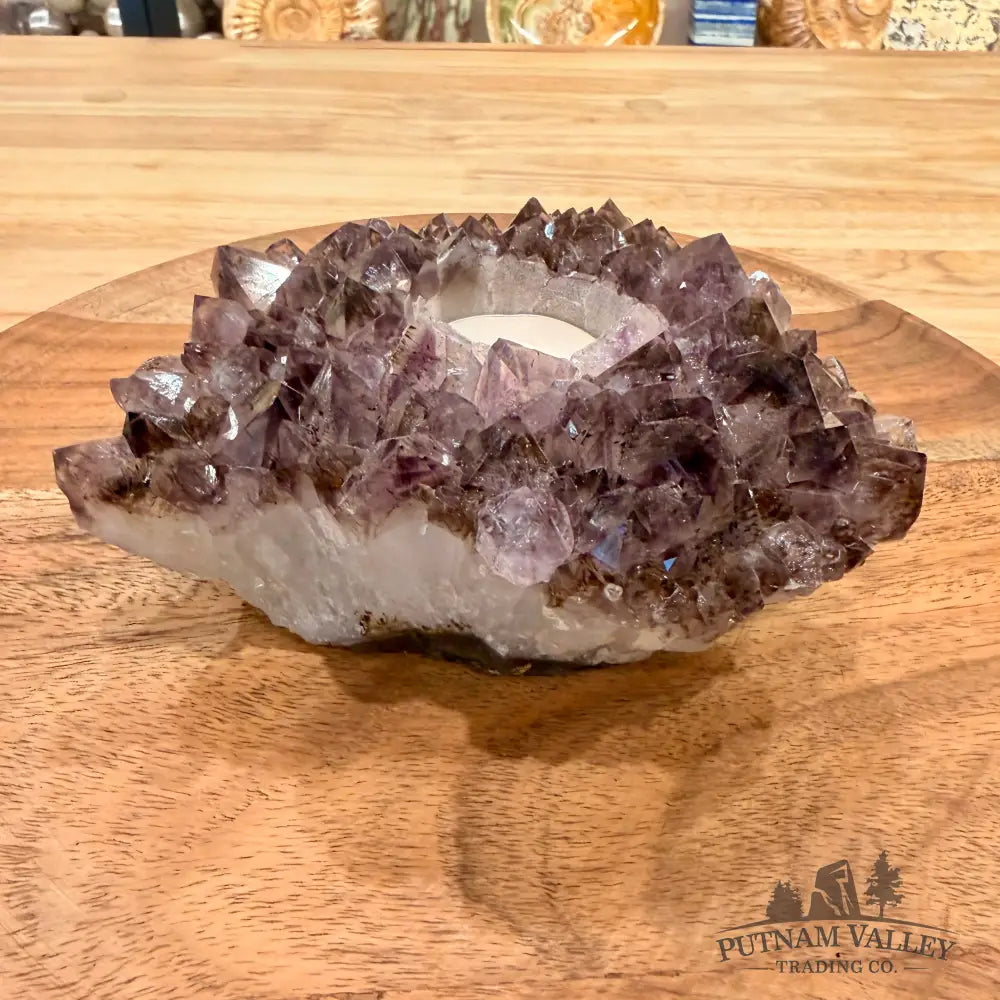 Brazilian Amethyst Candle Holder - Candle Holder