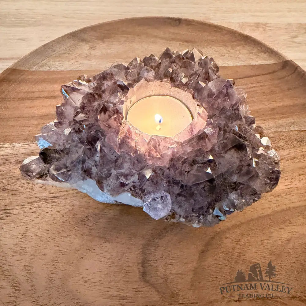 Brazilian Amethyst Candle Holder - Candle Holder