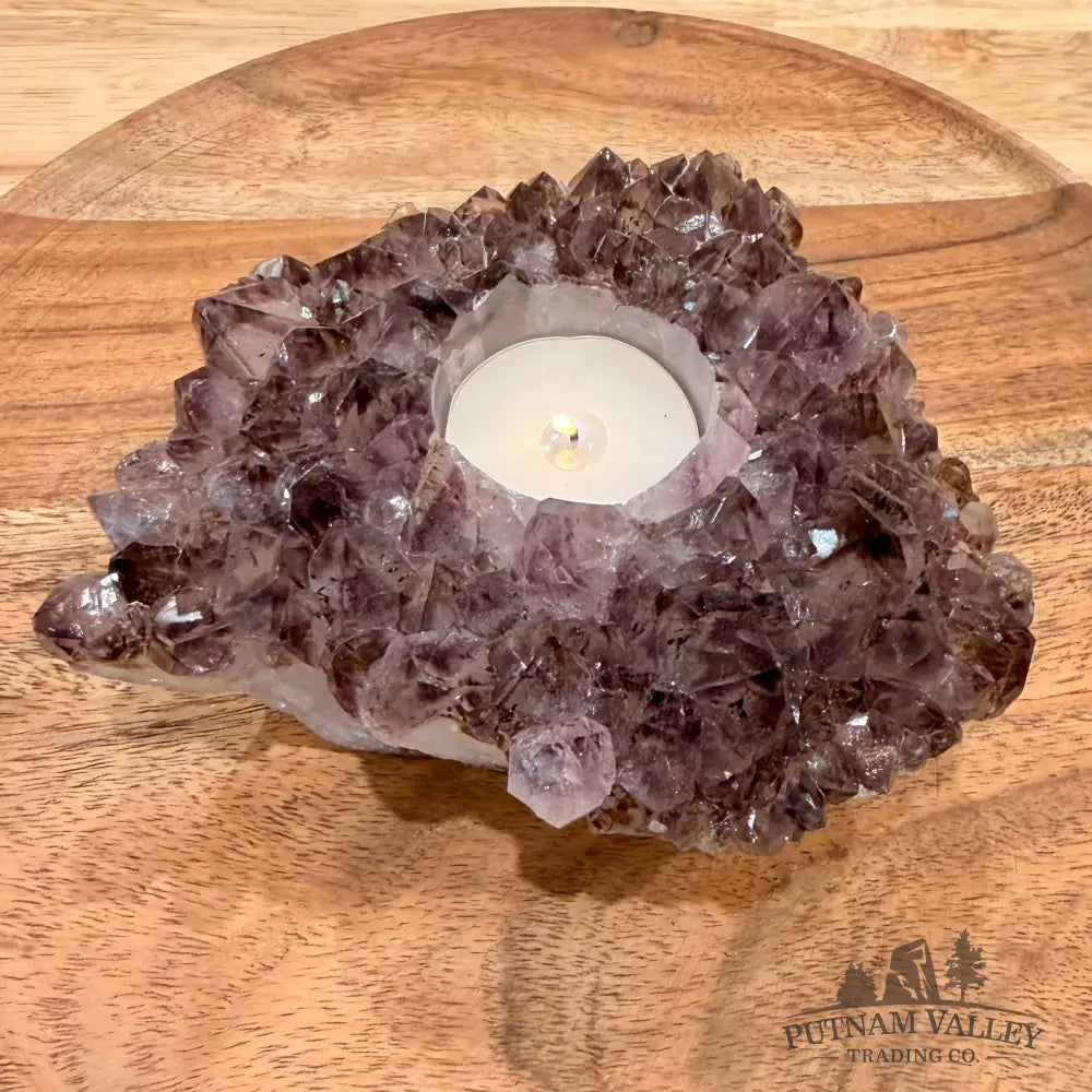 Brazilian Amethyst Candle Holder - Candle Holder
