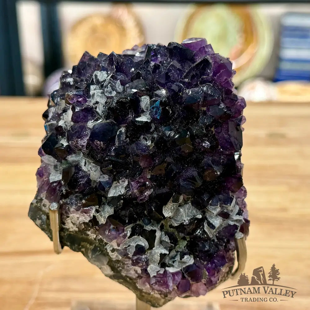 Brazilian Amethyst Cluster on Stand 7’’ - Accent